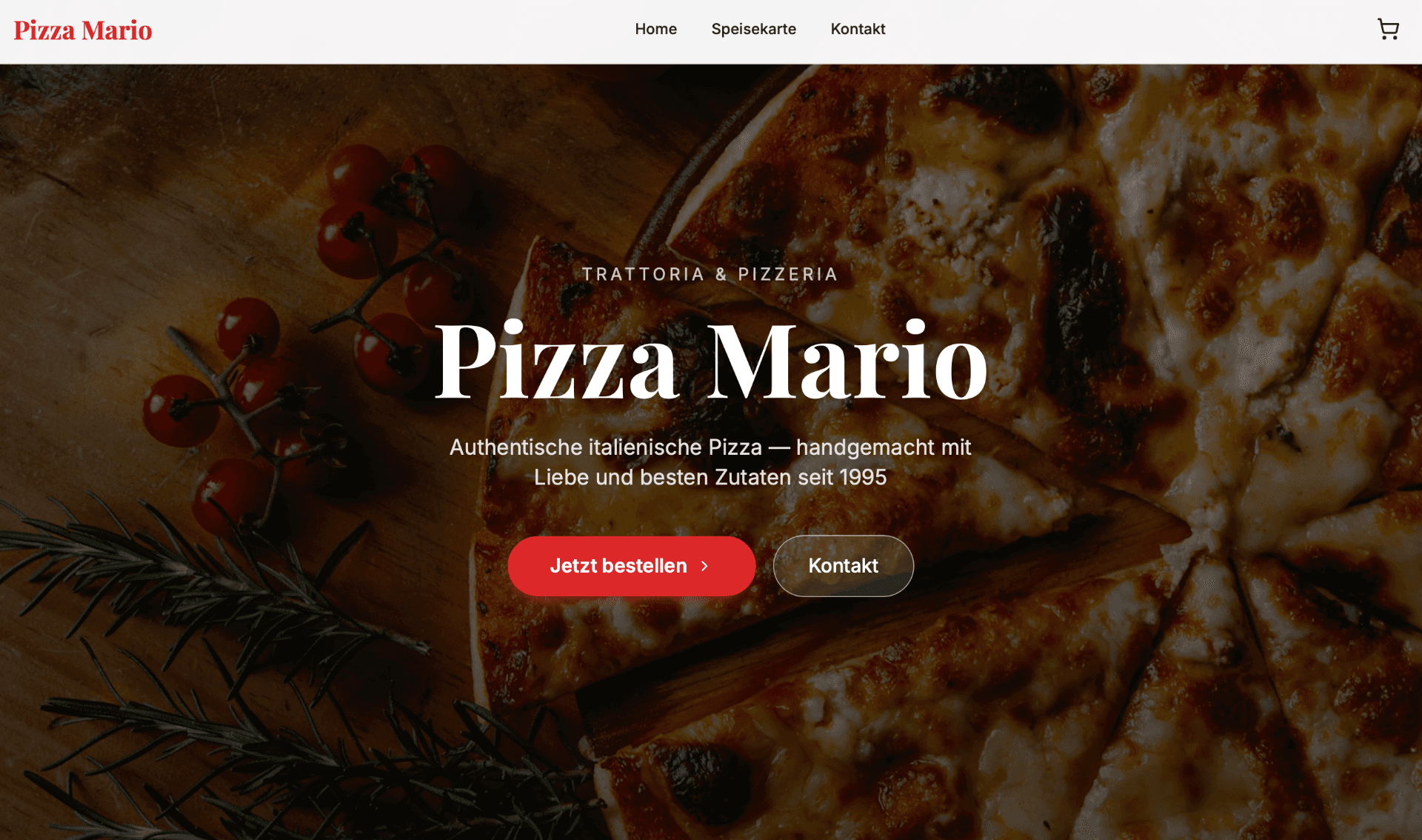 Pizza Mario - Restaurant Homepage